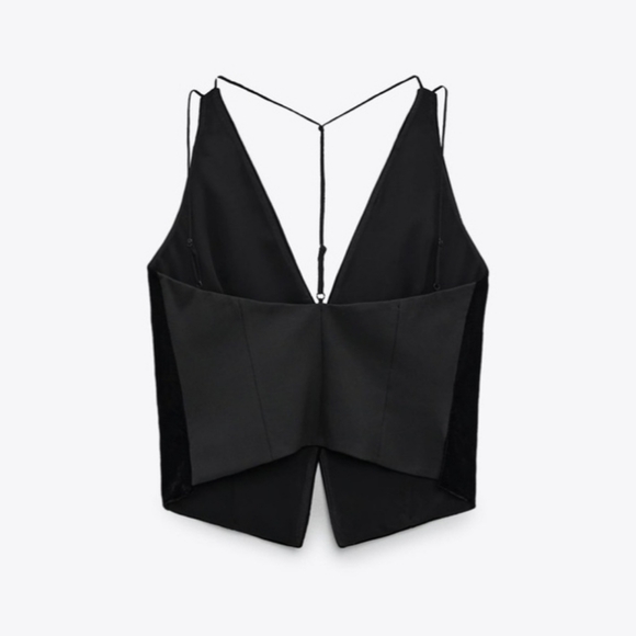 Zara Combination Velvet Vest - Picture 13 of 15